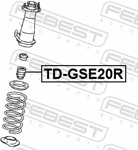 FEBEST TD-GSE20R Rubber Buffer, suspension