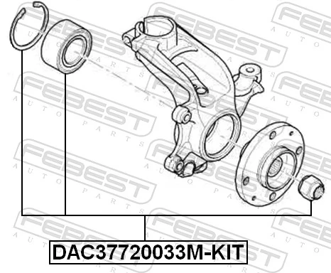 Wheel Bearing Kit DAC37720033M-KIT