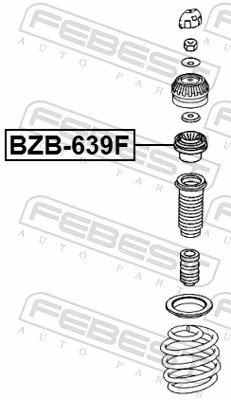 Rolling Bearing, suspension strut support mount BZB-639F