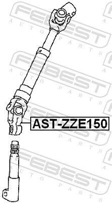 Steering Shaft AST-ZZE150