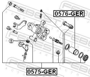 FEBEST 0575-GER Repair Kit, brake caliper