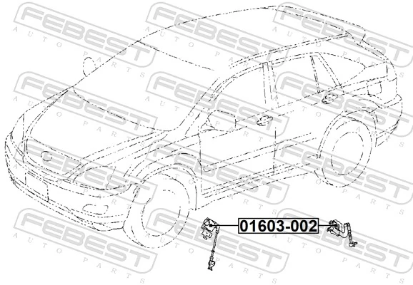 Sensor, headlight levelling 01603-002