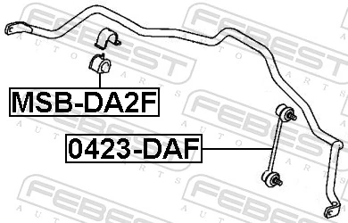 Link/Coupling Rod, stabiliser bar 0423-DAF