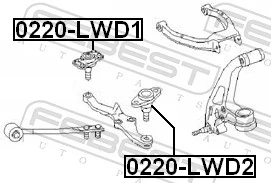 FEBEST 0220-LWD2 Ball Joint