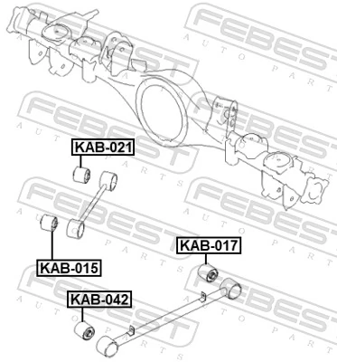FEBEST Supporto, Braccio oscillante KAB-042
