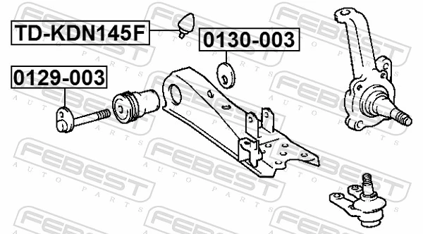 FEBEST 0129-003 Camber Correction Screw