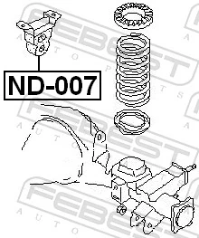 FEBEST ND-007 Rubber Buffer, suspension