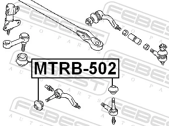 FEBEST MTRB-502 Repair Kit, tie rod end