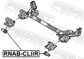 Bushing, axle beam RNAB-CLIIR