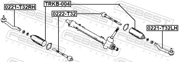 Tie Rod End 0221-T32RH