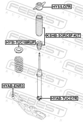 Suspension Strut Support Mount HYSS-D7R