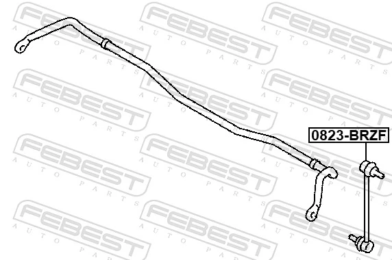 Link/Coupling Rod, stabiliser bar 0823-BRZF