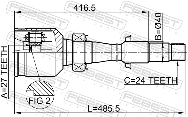Joint Kit, drive shaft 0111-MCV30RH