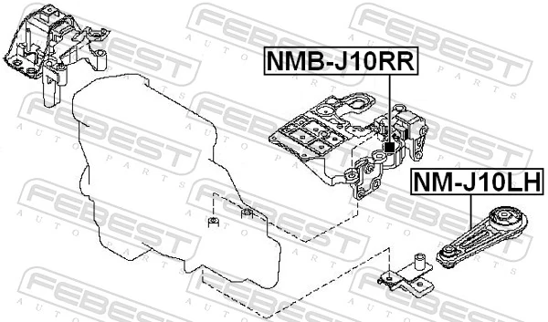 Mounting, engine NM-J10LH