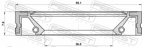 FEBEST 95GFZ-38550808R Gasket, oil pump