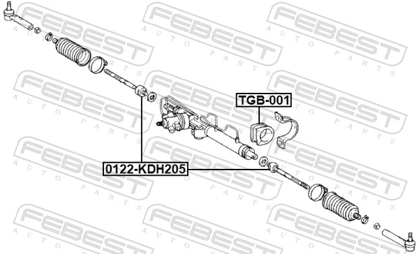 FEBEST 0122-KDH205 Inner Tie Rod