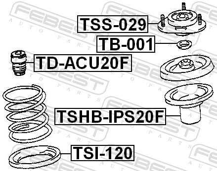 Suspension Strut Support Mount TSS-029