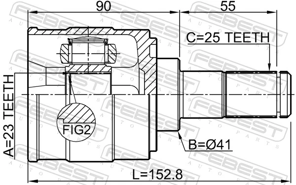 Joint Kit, drive shaft 1211-CREMT2WD