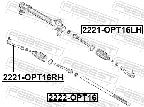 Inner Tie Rod 2222-OPT16