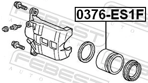 FEBEST 0376-ES1F Piston, brake caliper