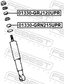 Bush, shock absorber 01330-GRN215UPR
