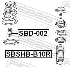 Rubber Buffer, suspension SBD-002