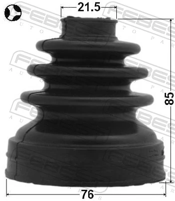 Bellow, drive shaft 0115-ACU35RT