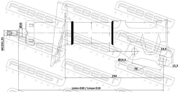Shock Absorber 03110-001FR