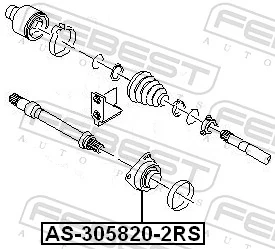 Bearing, drive shaft AS-305820-2RS