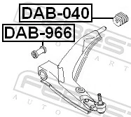 Mounting, control/trailing arm DAB-040