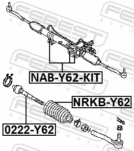 FEBEST 0222-Y62 Inner Tie Rod