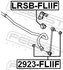 Link/Coupling Rod, stabiliser bar 2923-FLIIF