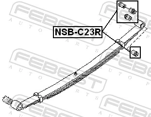 Bushing, leaf spring NSB-C23R