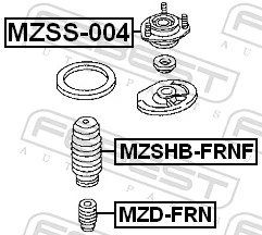 Rubber Buffer, suspension MZD-FRN