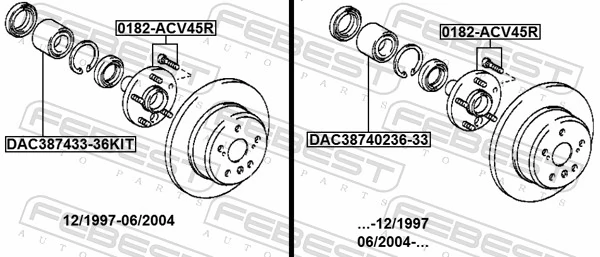 Wheel Hub 0182-ACV45R