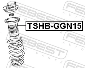 FEBEST TSHB-GGN15 Protective Cap/Bellow, shock absorber