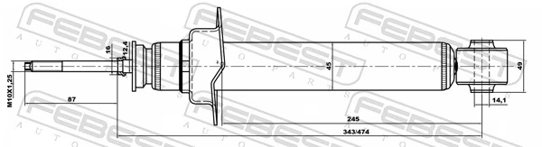 FEBEST 04658554F Shock Absorber