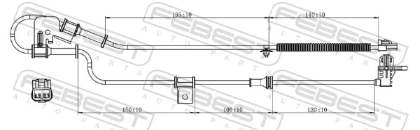 Sensor, wheel speed 12606-002