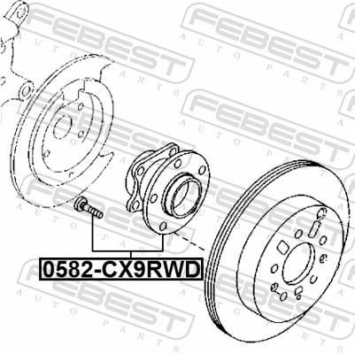Wheel Hub 0582-CX9RWD