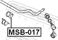 FEBEST MSB-017 Mounting, stabiliser bar