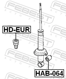 Bush, shock absorber HAB-064