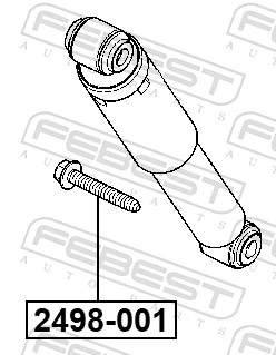 FEBEST 2498-001 Fastening Bolt, stabiliser bar