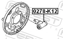 Wheel Brake Cylinder 0278-K12