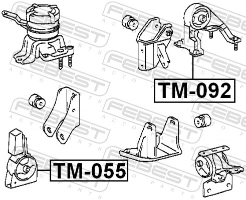 Mounting, engine TM-055