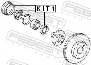 Seal Ring, wheel hub KIT1