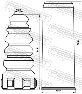 Dust Cover Kit, shock absorber VWSHB-TOURIIR-KIT