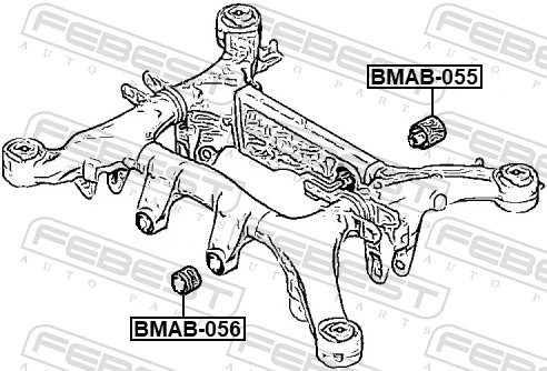 Mounting, differential BMAB-056