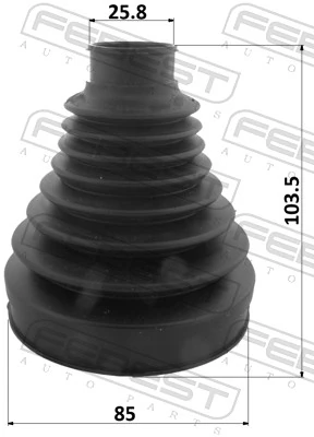 FEBEST 1215P-TUCT Bellow Kit, drive shaft