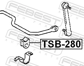 Mounting, stabiliser bar TSB-280