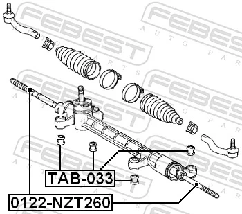 Inner Tie Rod 0122-NZT260
